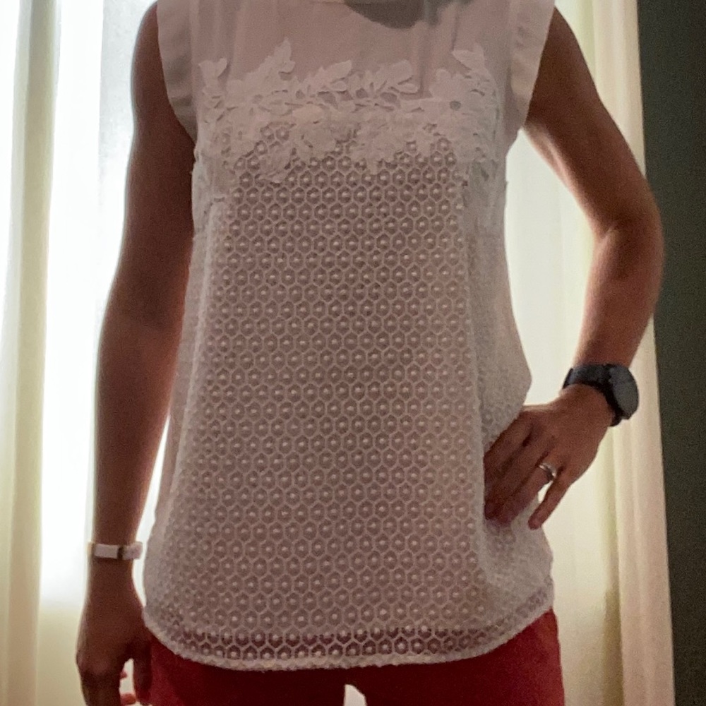 Loft cream blouse